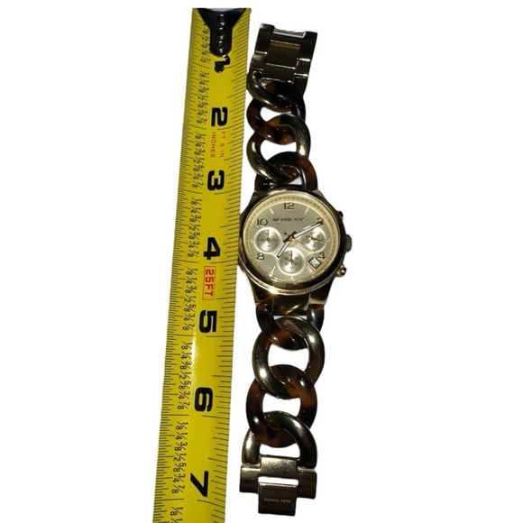 Michael Kors Collection Women's MK4222 Chain Gold/Tortoise Watch - Picture 2 of 5